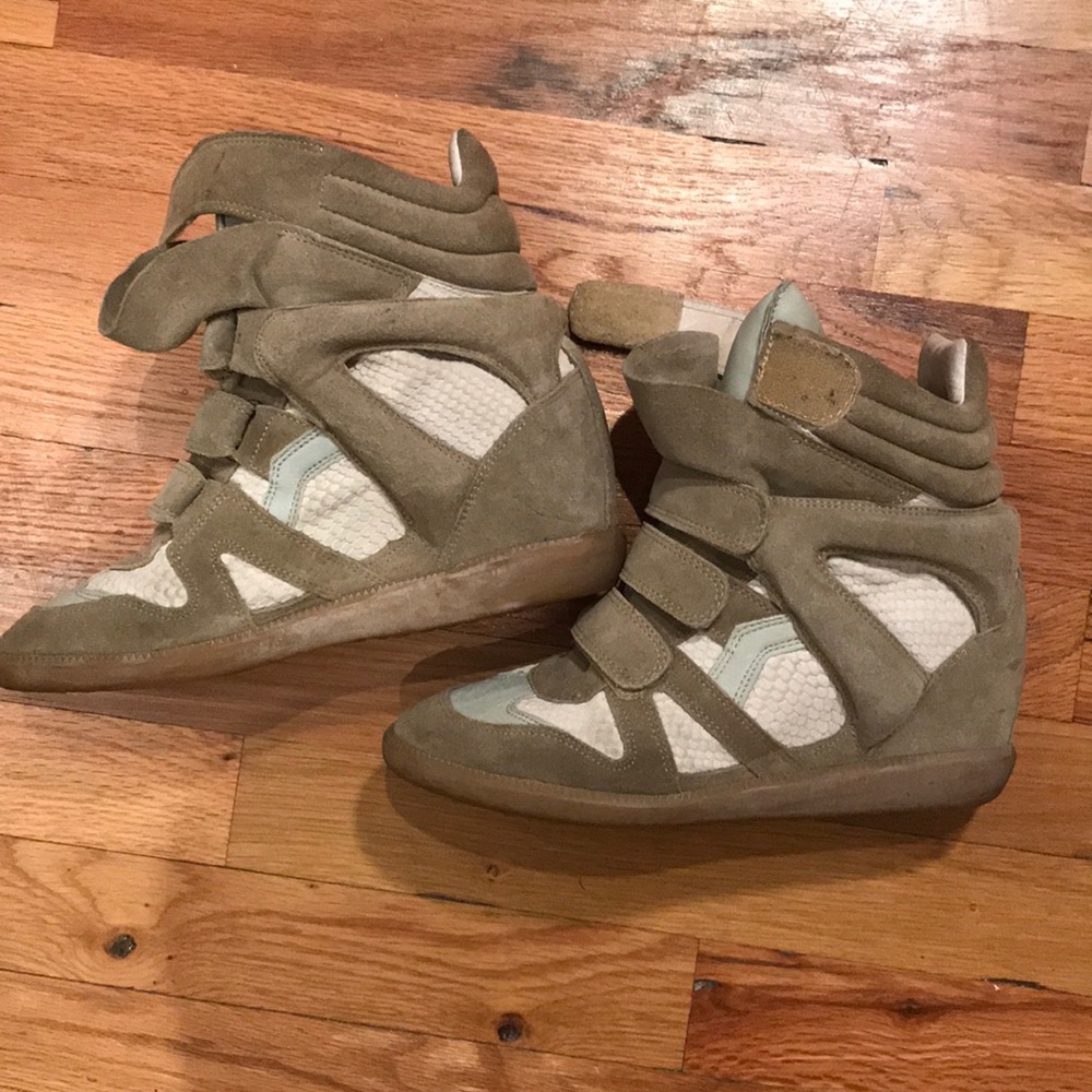 ISABEL MARANT sz 39 sneaker wedges
